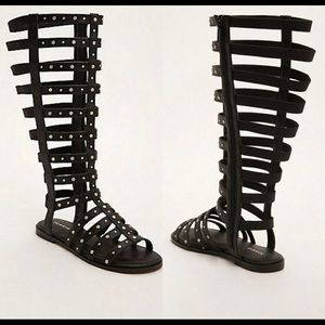 Torrid Studded Wide Calf Gladiator Sandals